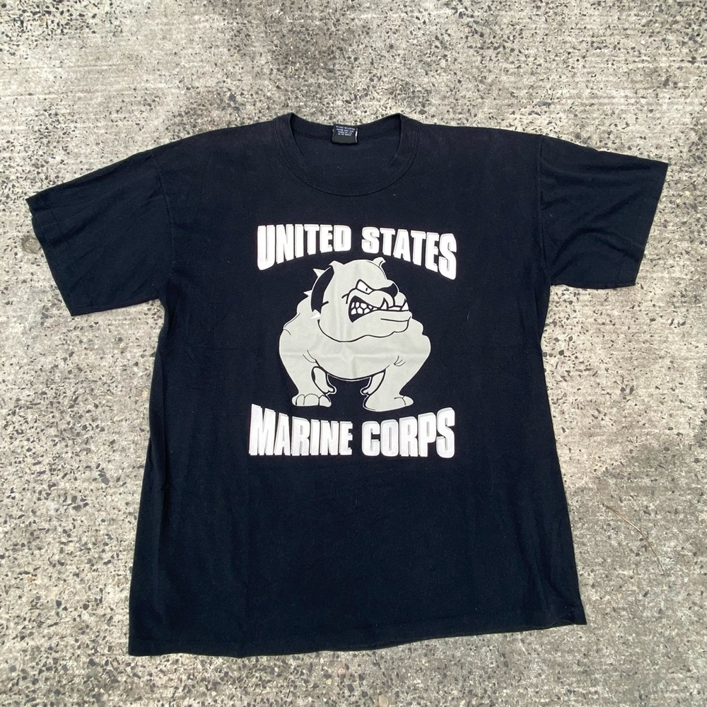 Vintage 90s United States Marine Corps Double sided graphic tee